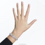 tisícročia náramok osemhranný výbrus, biely, rhodiovaný B8ZNT572 Swarovski šperky - Image 2