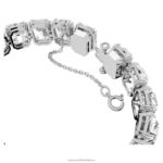 tisícročia náramok osemhranný výbrus, biely, rhodiovaný B8ZNT572 Swarovski šperky - Image 4