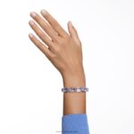 tisícročia náramok osemhranný výbrus, modrý, rhodiovaný B8ZNT568 Swarovski šperky - Image 2