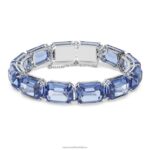 tisícročia náramok osemhranný výbrus, modrý, rhodiovaný B8ZNT568 Swarovski šperky