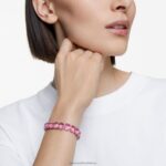 tisícročia náramok osemhranný výbrus, ružový, rhodiovaný B8ZNT566 Swarovski šperky - Image 2