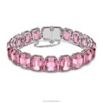 tisícročia náramok osemhranný výbrus, ružový, rhodiovaný B8ZNT566 Swarovski šperky