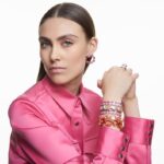 tisícročia náramok osemhranný výbrus, ružový, rhodiovaný B8ZNT566 Swarovski šperky - Image 5