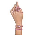 tisícročia náramok osemhranný výbrus, ružový, rhodiovaný B8ZNT566 Swarovski šperky - Image 8