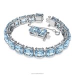 tisícročia náramok štvorcový rez, modrá, rhodiovaná B8ZNT565 Swarovski šperky - Image 3