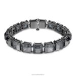 tisícročia náramok štvorcový výbrus, sivý, ruténiový B8ZNT567 Swarovski šperky