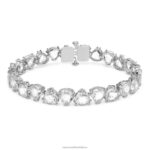 tisícročia náramok triliantový výbrus, biely, rhodiovaný B8ZNT571 Swarovski šperky