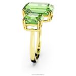 tisícročia otvorený krúžok osemhranný výbrus, zelený, pozlátený B8ZNT1040 Swarovski šperky - Image 4