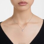 tisícročia prívesok hruškový rez, biely, rhodiovaný B8ZNT185 Swarovski šperky - Image 2