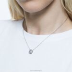 tisícročia prívesok osemhranný výbrus, biely, rhodiovaný B8ZNT41 Swarovski šperky - Image 2