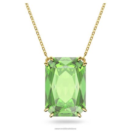 tisícročia prívesok osemhranný výbrus, zelený, pozlátený B8ZNT238 Swarovski šperky