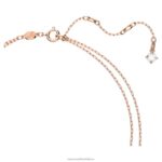 tisícročia vrstvený náhrdelník osemhranný výbrus, fialový, pozlátený ružovým zlatom B8ZNT47 Swarovski šperky - Image 4