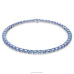 tisícročný náhrdelník hranatý rez, fialová, rhodiovaná B8ZNT158 Swarovski šperky
