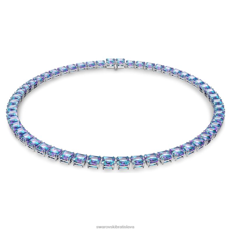 tisicrocny_nahrdelnik_hranaty_rez_fialova_rhodiovana_b8znt158_swarovski_sperky.jpg tisícročný náhrdelník hranatý rez, fialová, rhodiovaná B8ZNT158 Swarovski šperky - Image 1