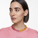 tisícročný náhrdelník hruškový rez, viacfarebný, pozlátený B8ZNT159 Swarovski šperky - Image 2