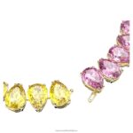 tisícročný náhrdelník hruškový rez, viacfarebný, pozlátený B8ZNT159 Swarovski šperky - Image 4