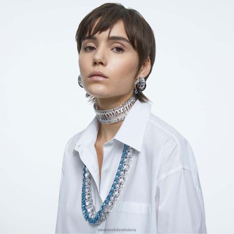 tisícročný náhrdelník nadrozmerné kryštály, triliantový brus, biele, rhodiované B8ZNT86 Swarovski šperky - Image 6
