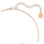 tisícročný náhrdelník triliantový výbrus, biely, pozlátený ružovým zlatom B8ZNT63 Swarovski šperky - Image 3