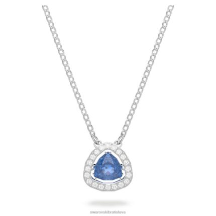 tisícročný náhrdelník triliantový výbrus, modrý, rhodiovaný B8ZNT57 Swarovski šperky