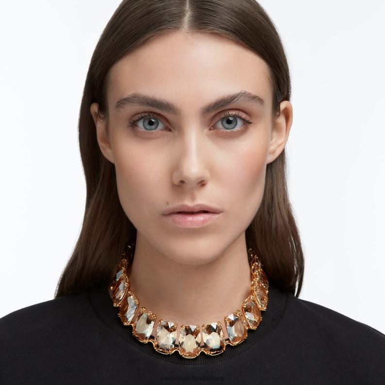 tlmič harmónie nadrozmerné plávajúce kryštály, zlatý tón, pozlátené B8ZNT361 Swarovski šperky - Image 2