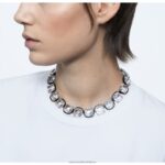 tlmič harmónie vankúšový strih, biela, povrchová úprava zmiešaný kov B8ZNT346 Swarovski šperky - Image 2