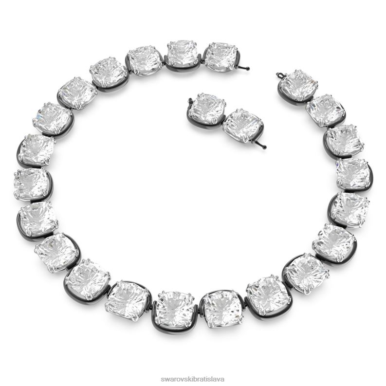 tlmič harmónie vankúšový strih, biela, povrchová úprava zmiešaný kov B8ZNT346 Swarovski šperky - Image 3