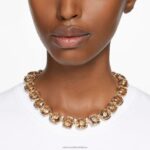 tlmič harmónie vankúšový strih, zlatý tón, pozlátený B8ZNT343 Swarovski šperky - Image 2
