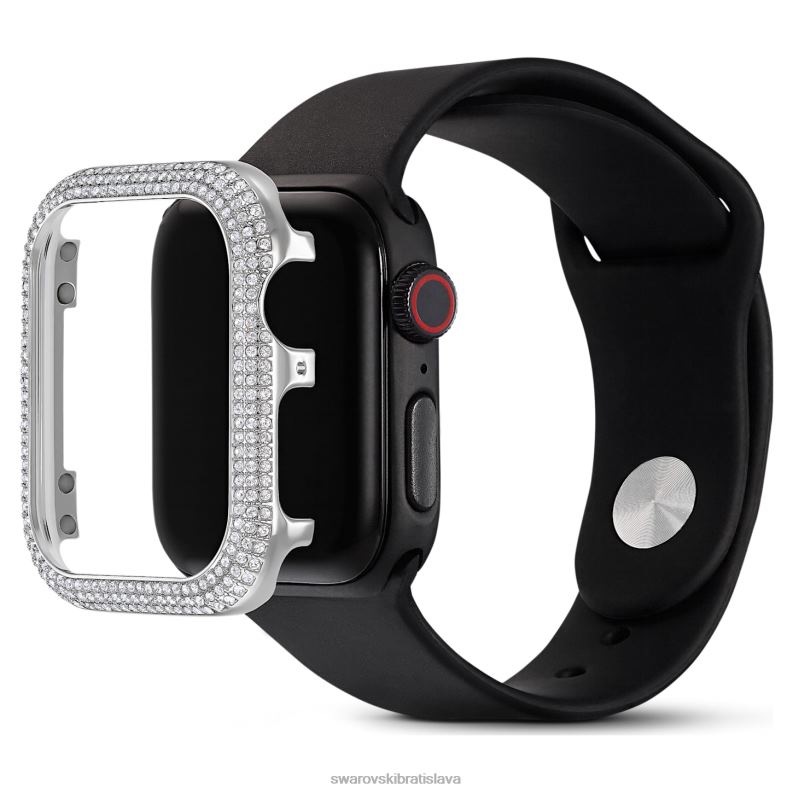 trblietavé puzdro kompatibilné s hodinkami Apple Watch strieborný tón B8ZNT1417 Swarovski príslušenstvo - Image 4