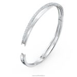twist náramok biela, rhodiovaná B8ZNT592 Swarovski šperky - Image 3