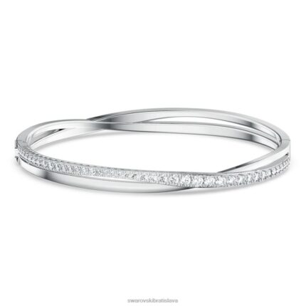 twist náramok biela, rhodiovaná B8ZNT592 Swarovski šperky
