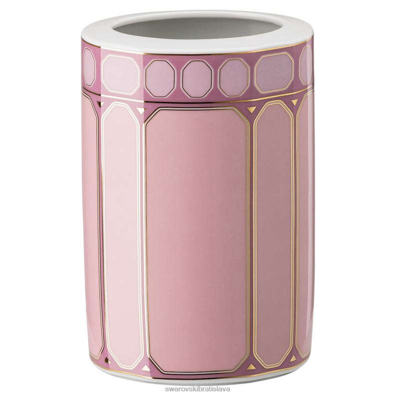 vaza_signum_porcelan_ruzova_b8znt1780_swarovski_dekoracie.jpg váza signum porcelán, ružová B8ZNT1780 Swarovski dekorácie - Image 1