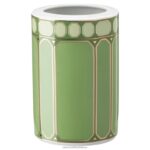 váza signum porcelán, zelená B8ZNT1781 Swarovski dekorácie
