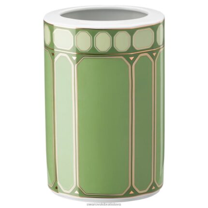 váza signum porcelán, zelená B8ZNT1781 Swarovski dekorácie