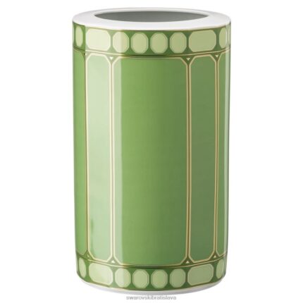 váza signum porcelán, zelená B8ZNT1783 Swarovski dekorácie