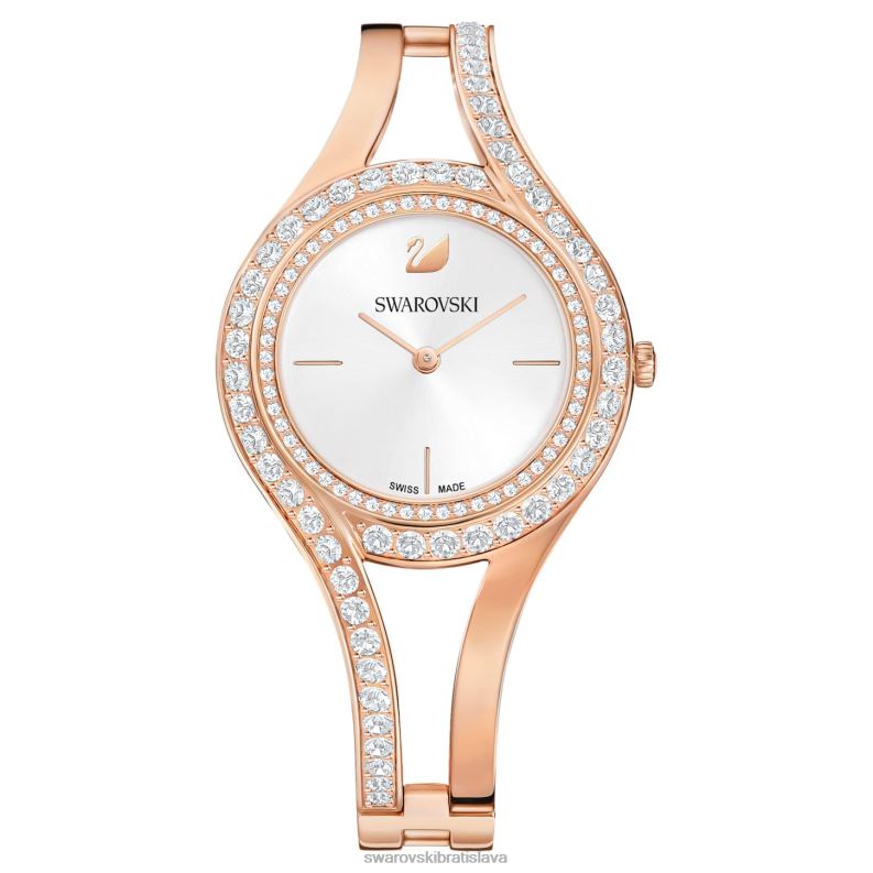 večné hodinky švajčiarska výroba, kovový náramok, tón ružového zlata, povrchová úprava v tóne ružového zlata B8ZNT1158 Swarovski príslušenstvo - Image 3
