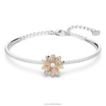 večný kvetinový náramok kvetina, viacfarebná, povrchová úprava zmiešaný kov B8ZNT629 Swarovski šperky