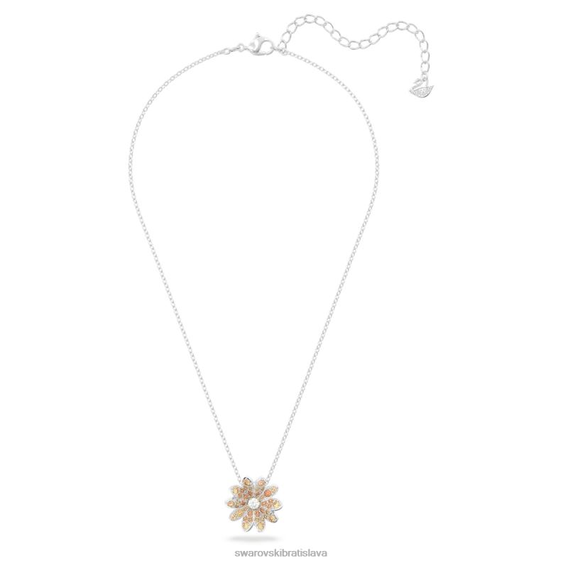 večný kvetinový prívesok kvetina, viacfarebná, povrchová úprava zmiešaný kov B8ZNT311 Swarovski šperky - Image 3