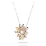večný kvetinový prívesok kvetina, viacfarebná, povrchová úprava zmiešaný kov B8ZNT311 Swarovski šperky - Image 5