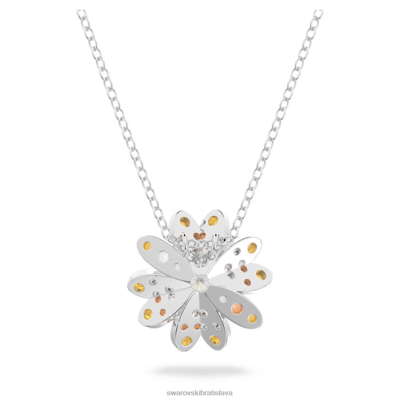 večný kvetinový prívesok kvetina, viacfarebná, povrchová úprava zmiešaný kov B8ZNT311 Swarovski šperky - Image 6
