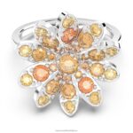 večný kvetinový prsteň kvet, viacfarebný, rhodiovaný B8ZNT1098 Swarovski šperky