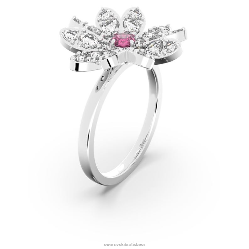 večný kvetinový prsteň kvetina, ružová, povrchová úprava zmiešaný kov B8ZNT1097 Swarovski šperky - Image 2