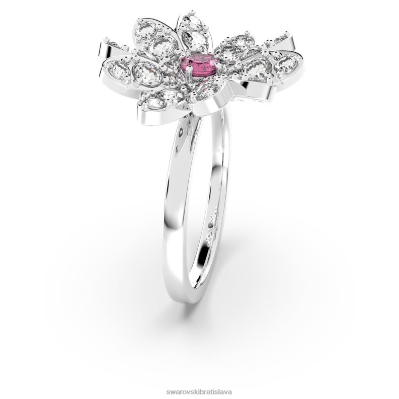večný kvetinový prsteň kvetina, ružová, povrchová úprava zmiešaný kov B8ZNT1097 Swarovski šperky - Image 3