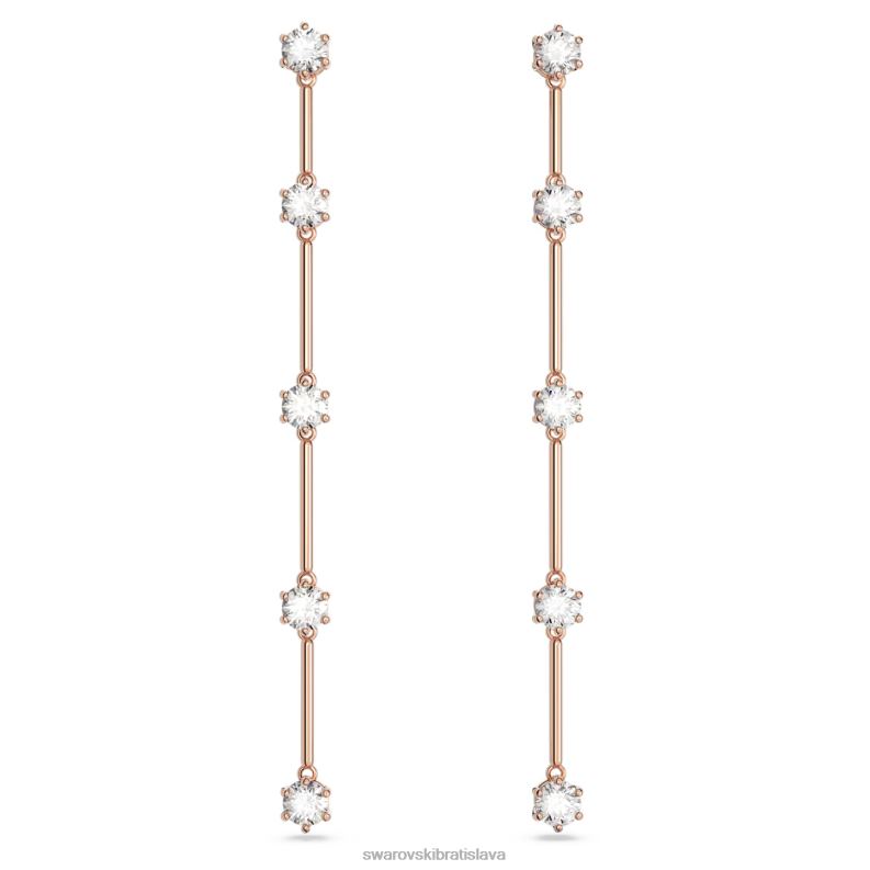 visiace_nausnice_constella_okruhly_vybrus_biely_pozlateny_ruzovym_zlatom_b8znt834_swarovski_sperky.jpg visiace náušnice constella okrúhly výbrus, biely, pozlátený ružovým zlatom B8ZNT834 Swarovski šperky - Image 1