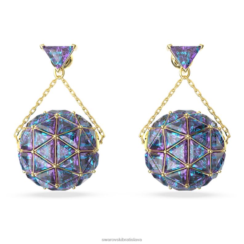 visiace_nausnice_curiosa_trojuholnikovy_strih_modra_pozlatena_b8znt808_swarovski_sperky.jpg visiace náušnice curiosa trojuholníkový strih, modrá, pozlátená B8ZNT808 Swarovski šperky - Image 1