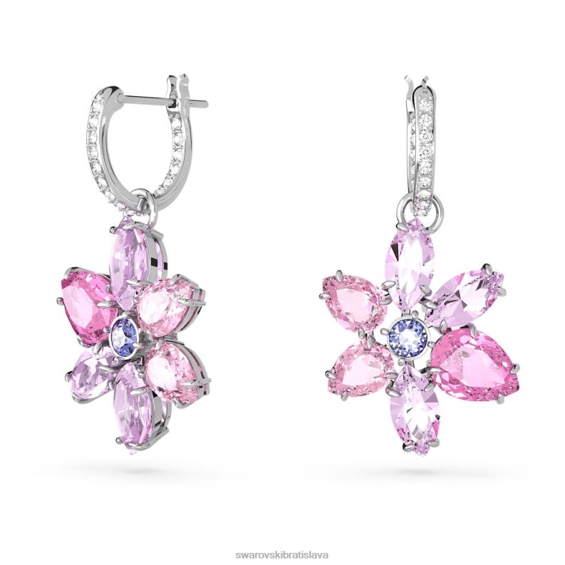 visiace_nausnice_gema_zmiesane_strihy_kvetinove_ruzove_rhodiovane_b8znt754_swarovski_sperky.jpg visiace náušnice gema zmiešané strihy, kvetinové, ružové, rhodiované B8ZNT754 Swarovski šperky - Image 1