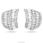 visiace náušnice hyperbola zmiešané rezy, biele, rhodiované B8ZNT792 Swarovski šperky