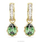 visiace náušnice stilla hruškový rez, zelený, pozlátený B8ZNT831 Swarovski šperky - Image 3