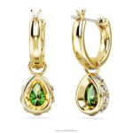 visiace náušnice stilla hruškový rez, zelený, pozlátený B8ZNT831 Swarovski šperky - Image 5