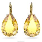 visiace náušnice tisícročia hruškový výbrus, žltý, pozlátený B8ZNT803 Swarovski šperky