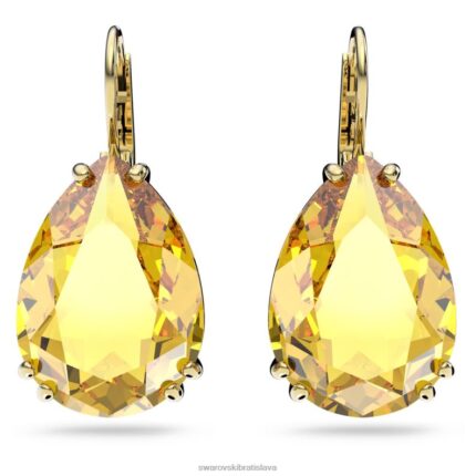 visiace náušnice tisícročia hruškový výbrus, žltý, pozlátený B8ZNT803 Swarovski šperky